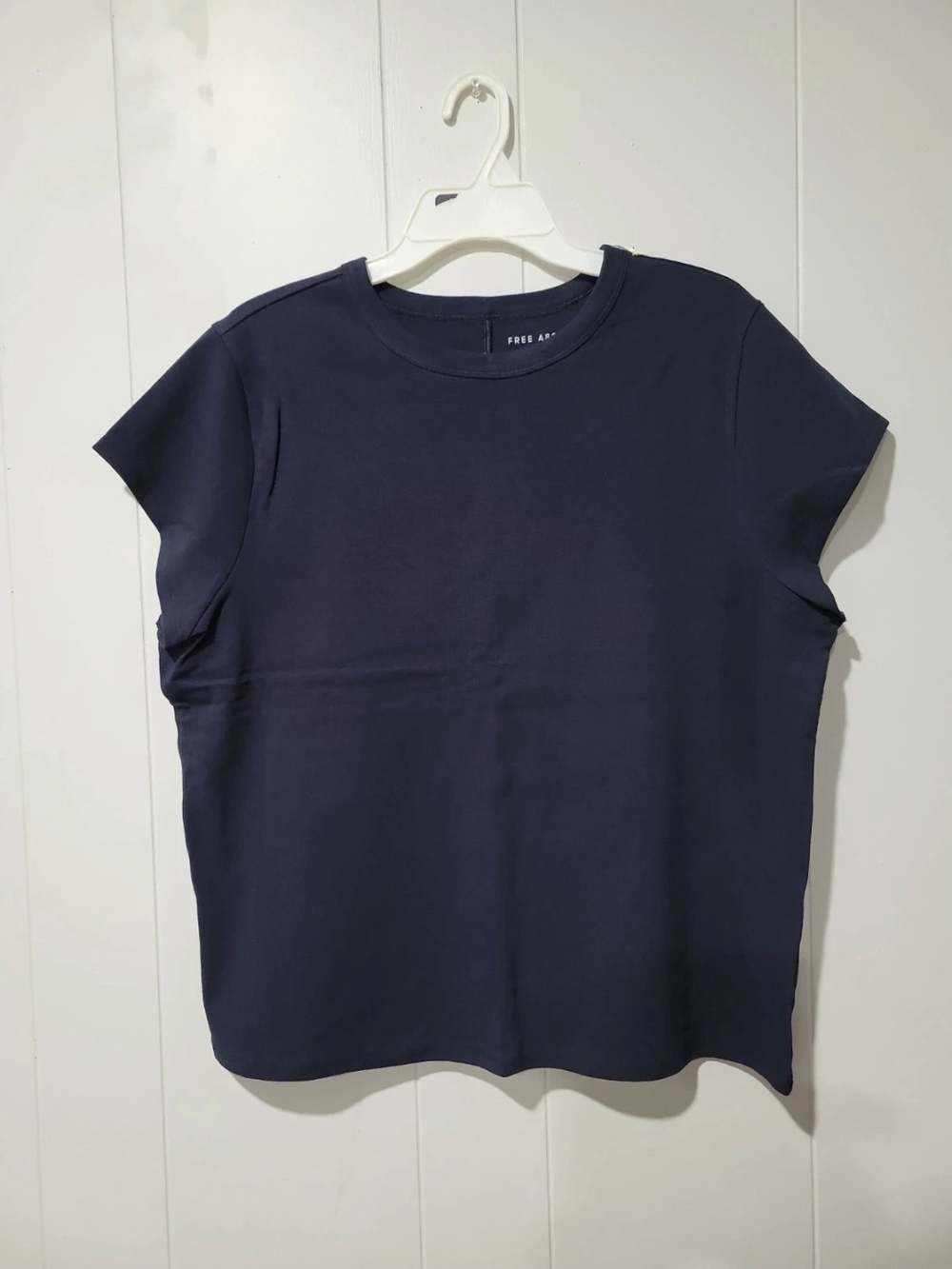 Women's Navy Short Sleeve Crewneck Top